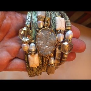 Stone & Bead Bracelet